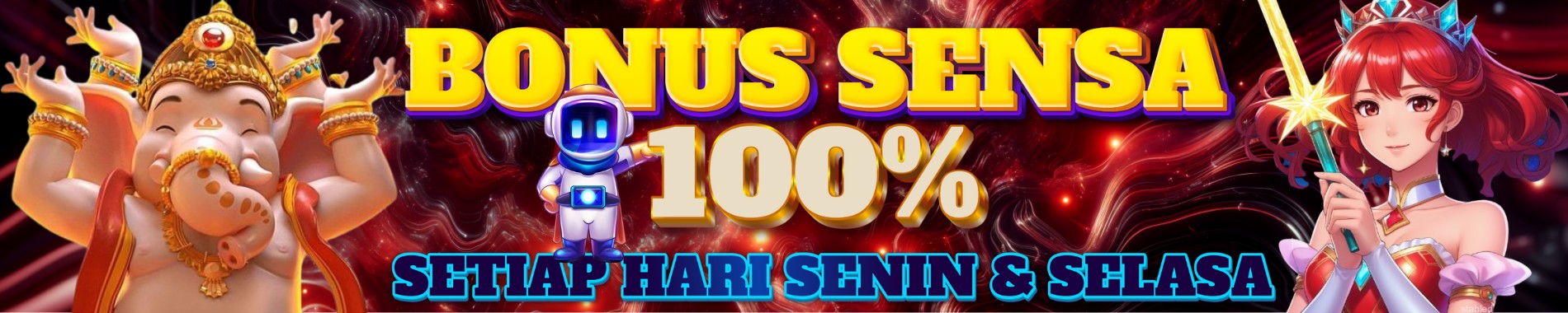 Bonus Sensasional 25   25 ( Setiap Hari Senin dan Selasa )